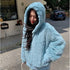 Winter Casual Hooded Rabbit Fur Jackets